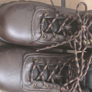 Weatherproof Men’s Brown Leather Lace-Up Boots